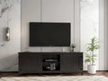 Industrial TV Stand with 2 Storage Cabinet and 4 Shelf Storage for Living Rooms Bedrooms and Playrooms