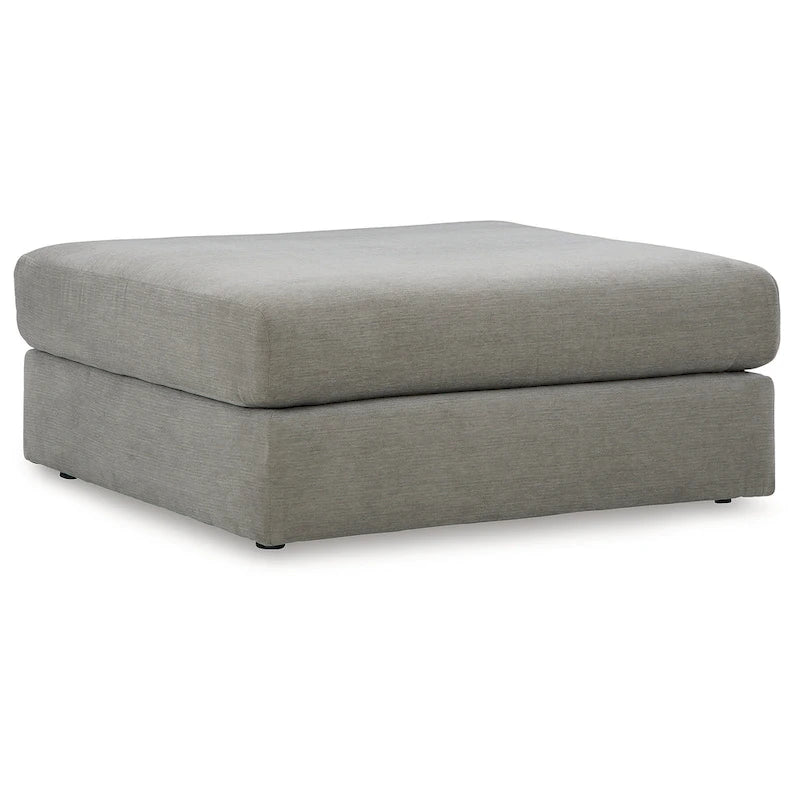 Grand pouf ottoman d'appoint – Repose-pieds rembourré extra large avec base robuste, siège de salon et de chambre à coucher