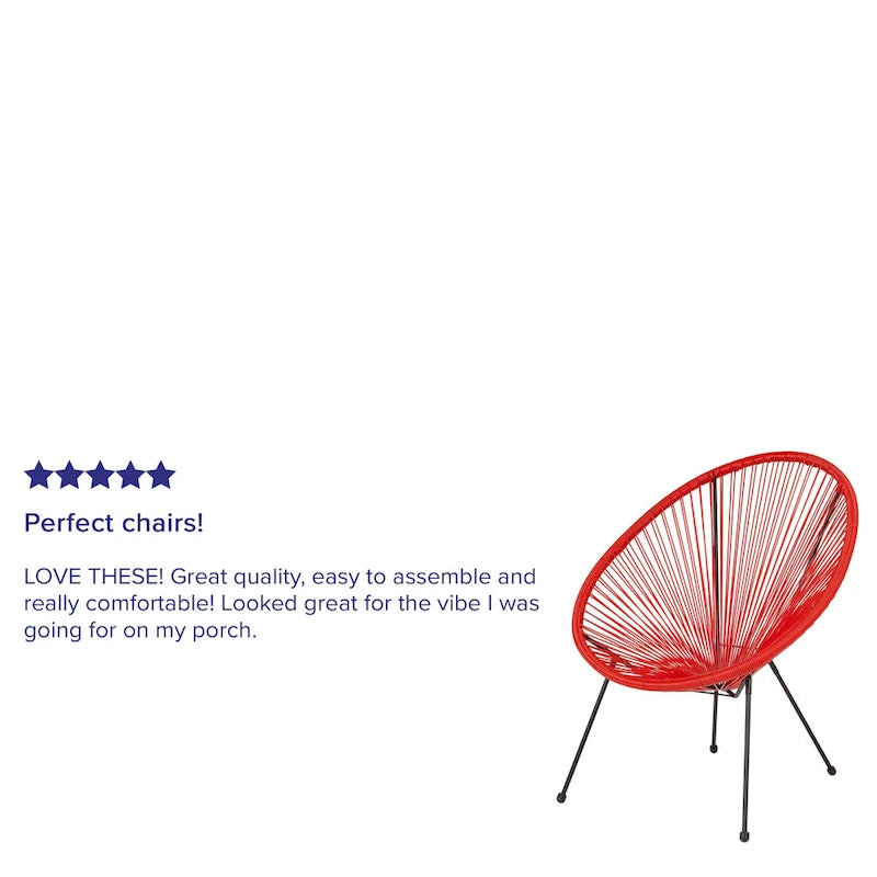 Fauteuil bas Papasan en rotin et élastique – Capacité de 200 kg, chaise d'appoint intérieur/extérieur