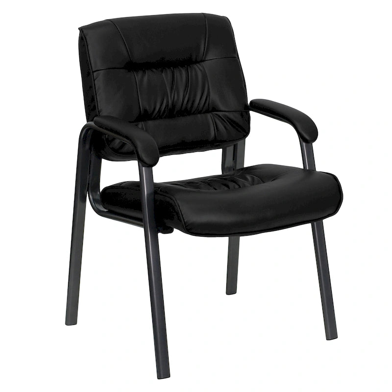 Fauteuil de réception lounge "Executive" en cuir souple avec cadre gris titane