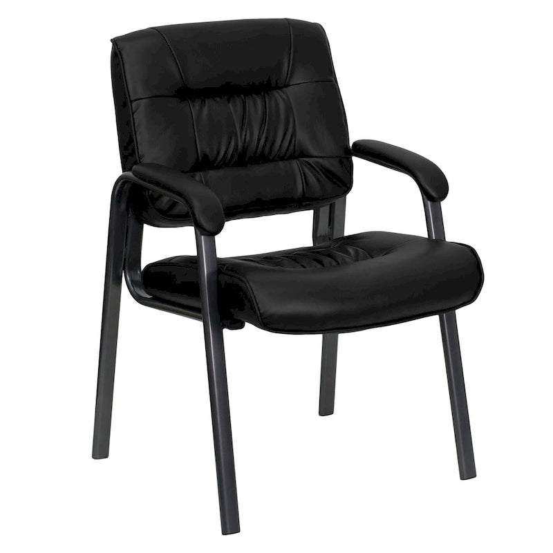 Fauteuil de réception lounge "Executive" en cuir souple avec cadre gris titane