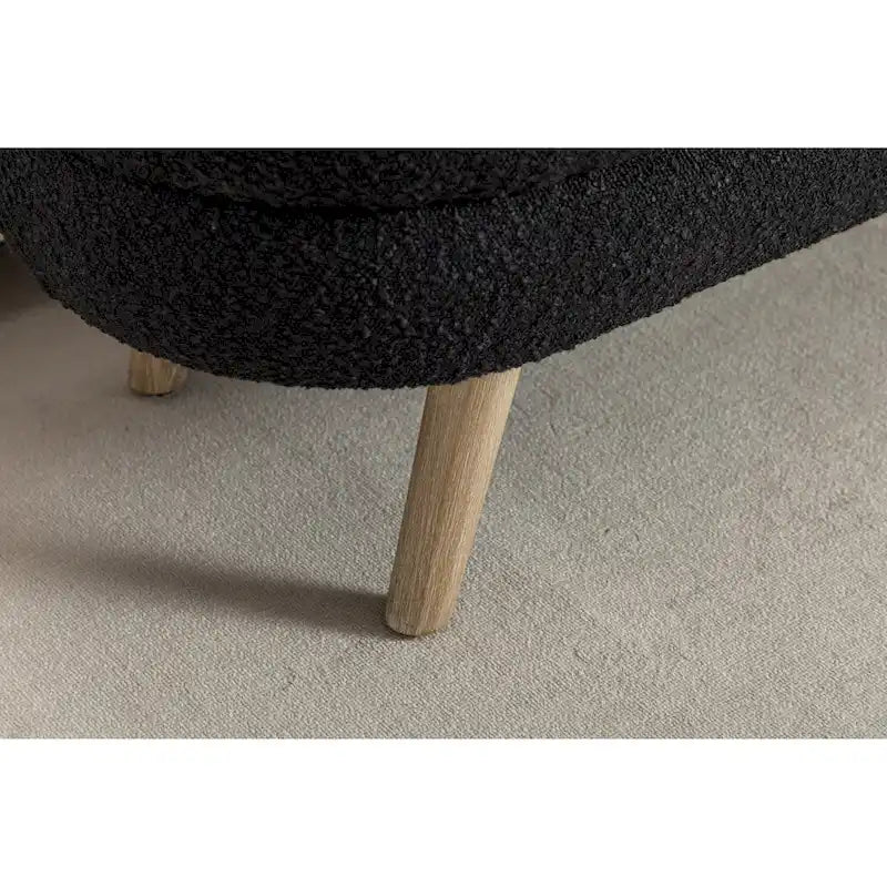 Banc de rangement capitonné avec pieds en bois massif – Banquette de chambre bout de lit capitonnée avec compartiment de rangement dissimulé