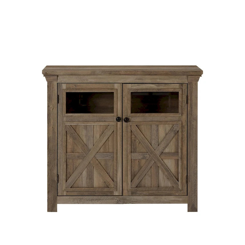 Grand buffet avec 2 portes – Armoire de rangement spacieuse avec étagères réglables pour salle à manger et cuisine