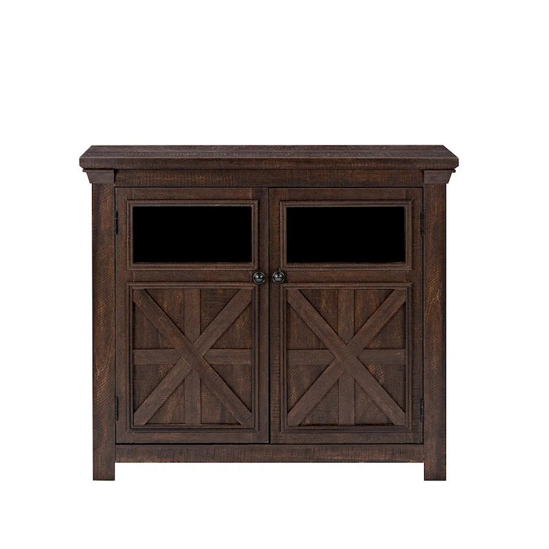 Grand buffet avec 2 portes – Armoire de rangement spacieuse avec étagères réglables pour salle à manger et cuisine