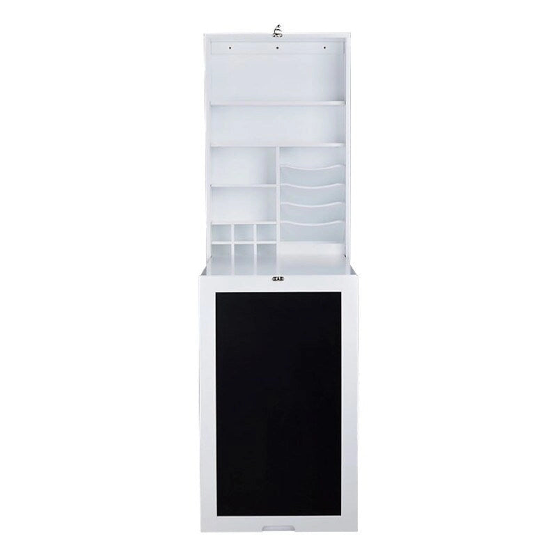 Table murale rabattable avec tableau noir, blanche