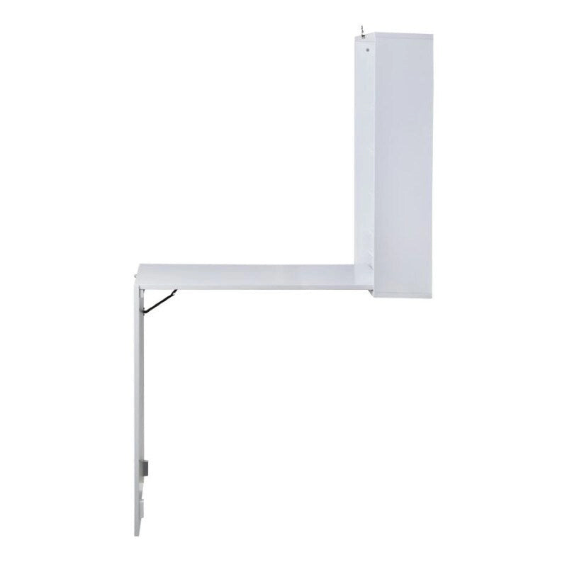Table murale rabattable avec tableau noir, blanche
